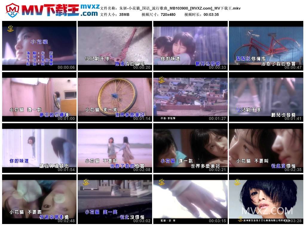 朱妍-小花猫_国语_流行歌曲_MB103900